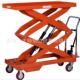 热销苏州手动液压平台车手推小型移动升降平板車汽车维修物流台车