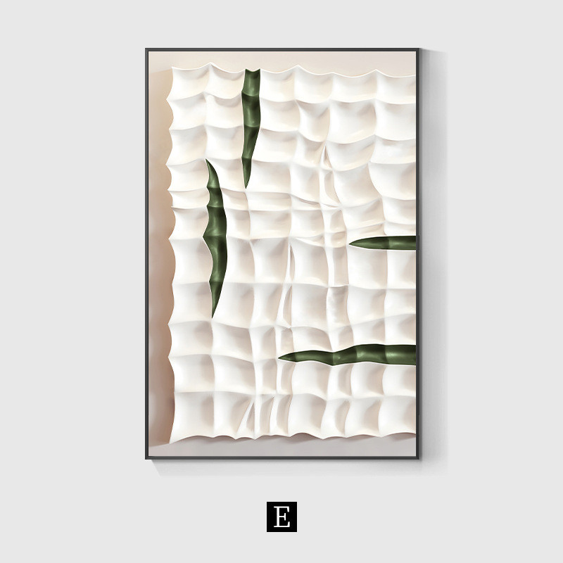 起伏意式极简轻奢客厅落地墙挂画装饰画立体感几何抽象玄关沙发画