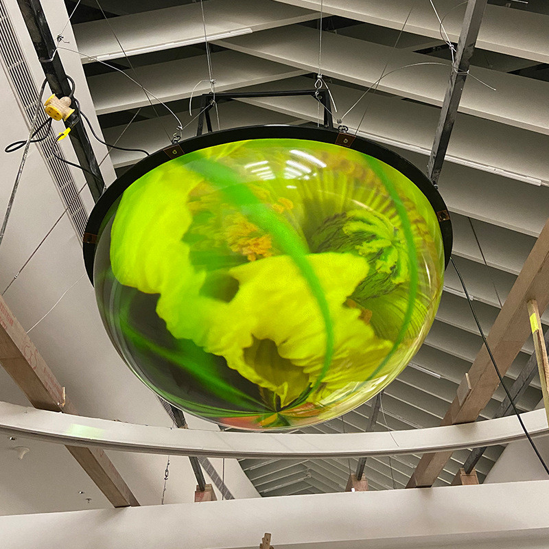 热销高清内投球幕半球演示系统科技馆内投演示多媒体数字系统球幕