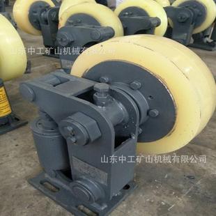 热销矿井提升滚轮罐耳双轮罐笼单轮轮l35导向滚轮罐耳