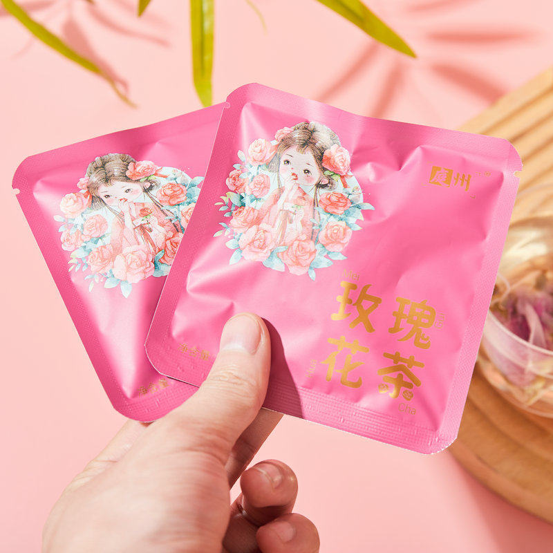新日期(拍一发二)玫瑰花茶大马士革玫瑰精油含量高内调外养体寒