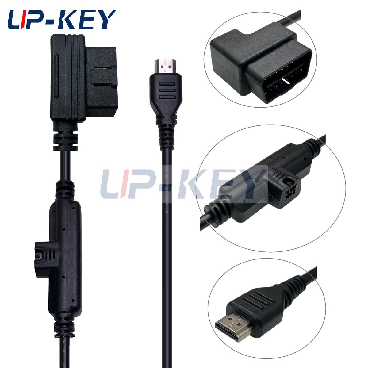 OBD2转 HDMI 连接线 CS2 CTS2 CTS3 插头显示器转接线 H00008000
