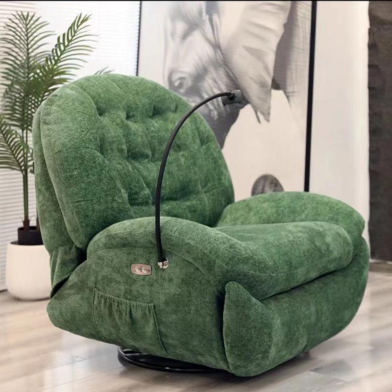 热销沙发椅太空仓多功能沙发躺椅家用阳台书房坐躺摇转直播支架轻