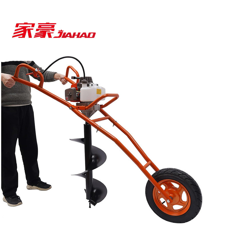 家豪JH-IE48F-1地钻小型多功能农用挖坑施肥种植机挖坑机