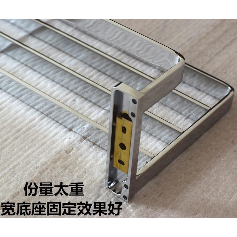 出口德国卫生间双层浴巾架全铜毛巾架置物架毛巾杆浴室五金挂件