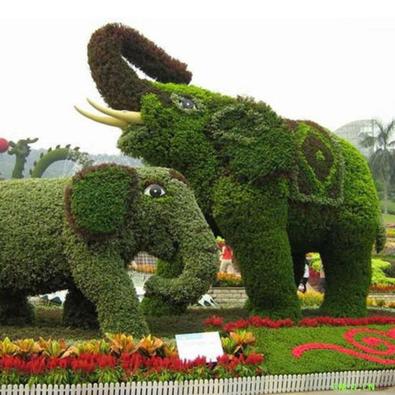 热销绿雕工艺品公园绿雕大型绿雕园林景区户外绿化仿真立体花坛造
