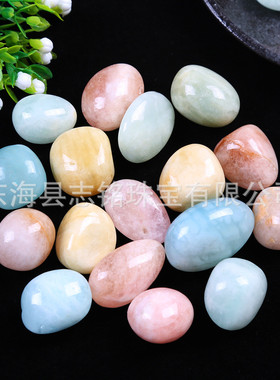 一斤盆栽摩根石滚石morganite 香薰扩香石鱼缸天然造景石热销