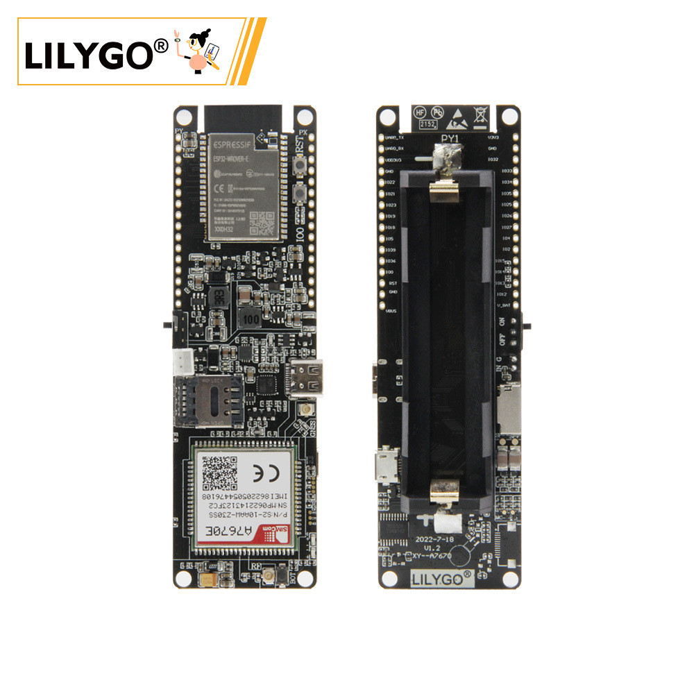 LILYGO®T-A7670ER24GLTECAT1ESP32支持GSMGPRSEDGE