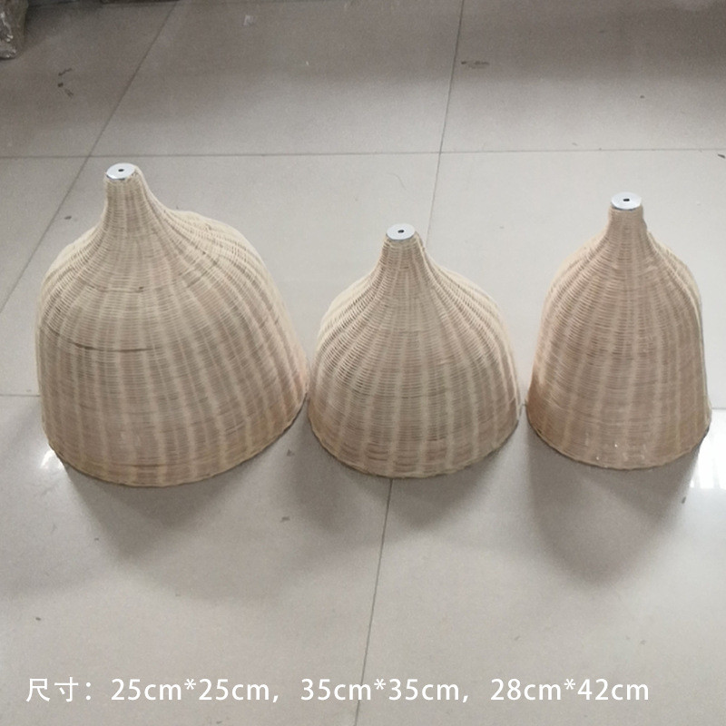 婚庆竹编吊灯藤户外酒杯灯笼艺婚礼橱窗吊顶装饰藤编竹篮灯吊灯