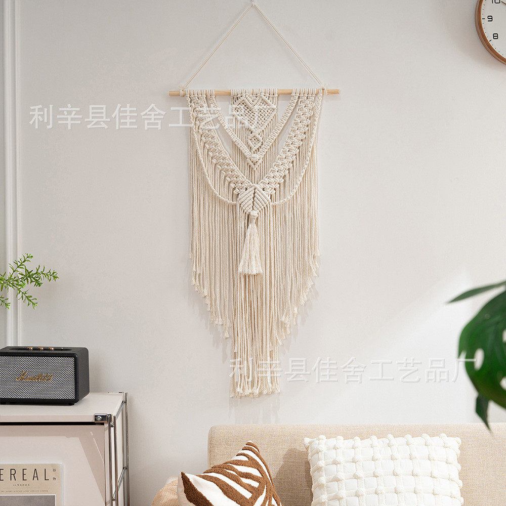 批发波西米亚手工编织挂毯北欧风壁饰墙饰客厅壁挂流苏挂毯卧室