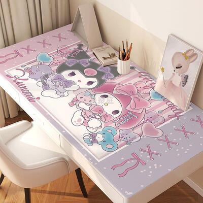 y圎4卡通皮革书桌垫茶几pvc垫子餐桌防水防油防污桌布床头柜防尘