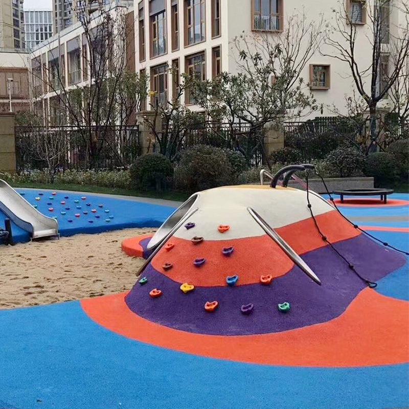 户外小区不锈钢钻洞平板滑梯公园幼儿园儿童山洞滑滑梯隧道爬行