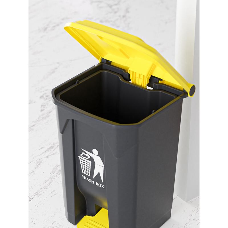 热销户外脚踏式大垃圾桶大号脚踩环卫商用带盖家用厨房酒店室内垃