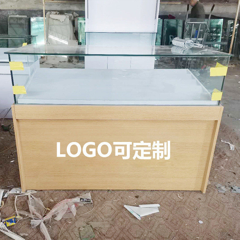 木展示柜玻璃产品商用珠宝玉器柜胜光展柜靠墙饰烤漆铁柜手机柜台