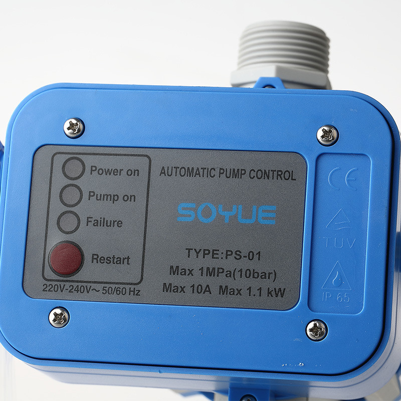 热销控制器水泵压厂家直销soyue电子压力开关syps01可调压接双线