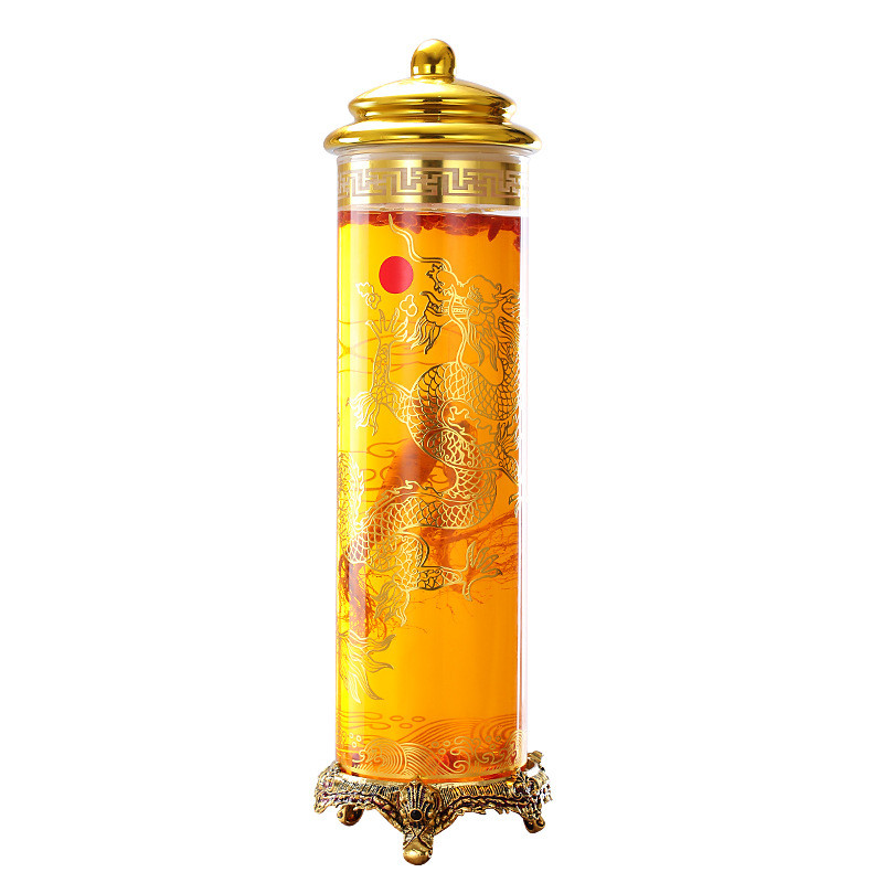 玻璃瓶泡酒透明高硼硅玻璃泡酒瓶15斤20斤坛加厚家用酒坛