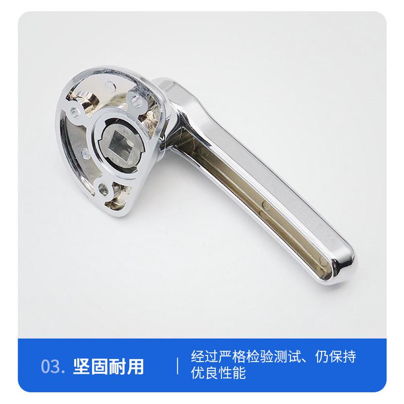 重型锌合金把手 加厚双门旋转把手 烤箱蒸柜门拉手工业设备门锁