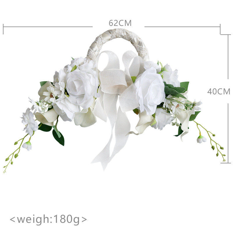 西式婚礼新娘手捧花结婚拍照手拿花马蹄莲领证郁金香假花束
