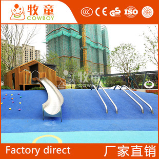 幼儿园户外滑梯小区公园儿童滑滑梯设计大型无动力不锈钢滑梯