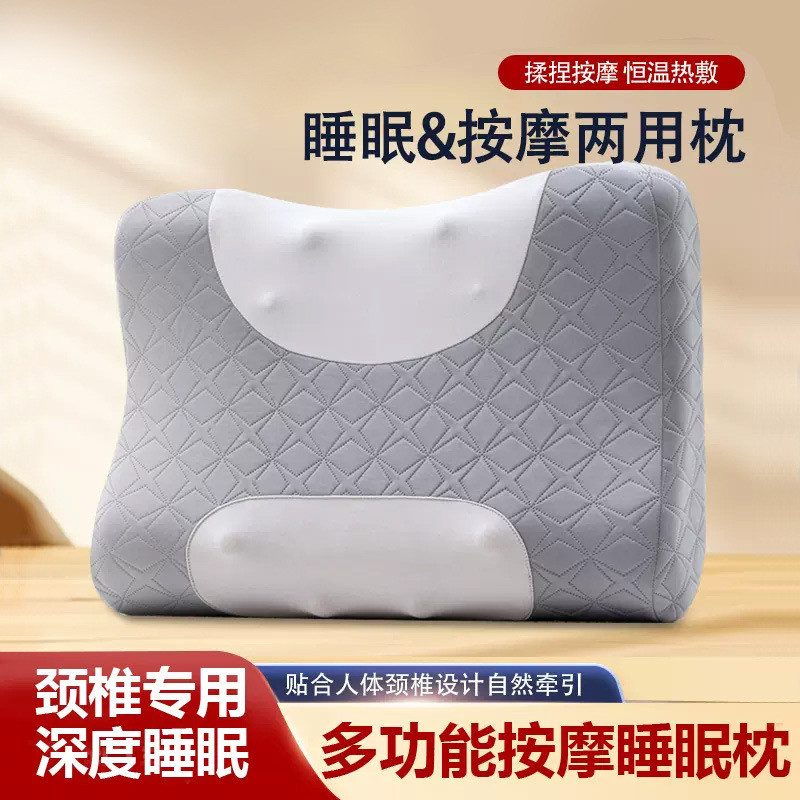 自动按摩颈部背部腰部家用肩颈揉捏热敷靠垫神器全自动按摩枕智能