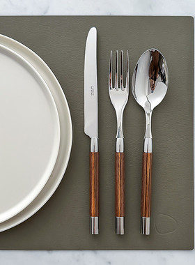 法国Capdeco中古风不锈钢西餐刀叉勺套装家用黄油刀甜品叉咖啡勺