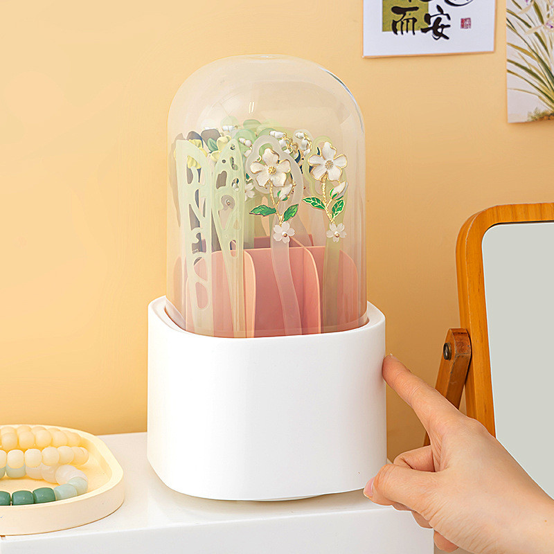 发簪收纳神器防氧化旋转放古风头饰头钗发钗簪子收纳盒步摇展示架