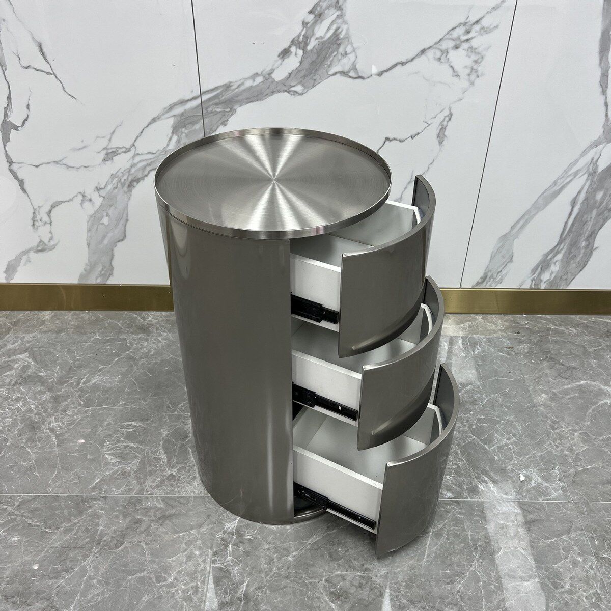 发廊推车工具柜不锈钢美发店工具车理发店多功能置物架剪发防尘柜