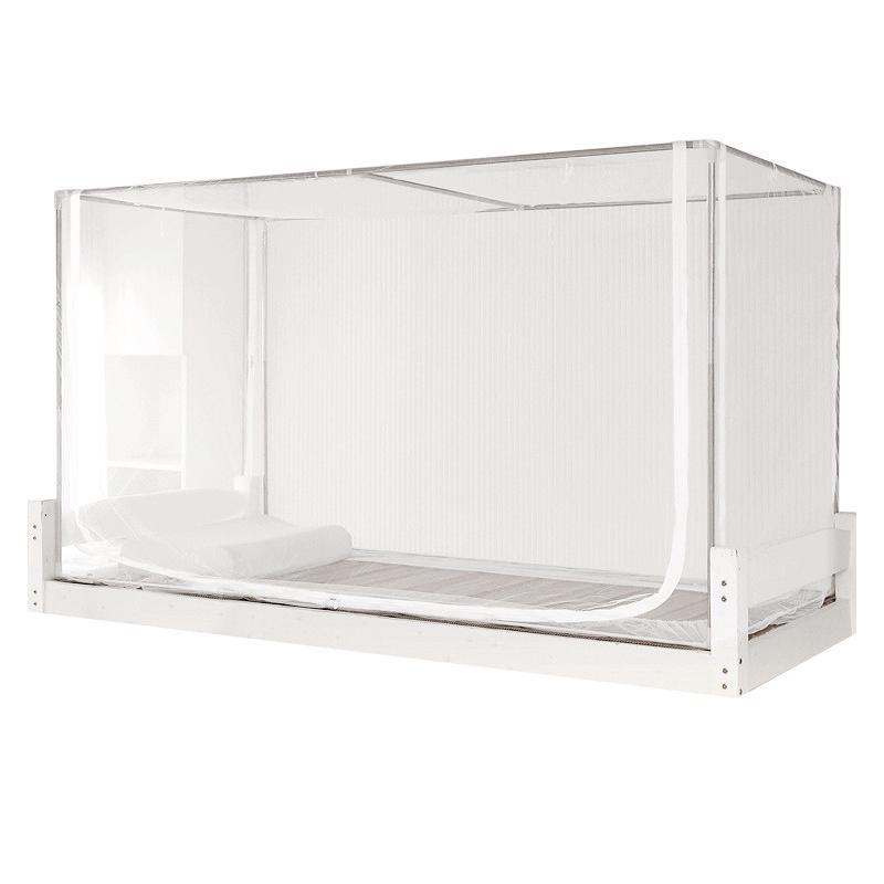 热销7Y学生蚊帐拉链宿舍通用寝室上铺下铺简单防尘顶支架标准加密