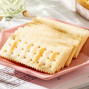 新日期来伊份苏打饼干奶盐味海苔味咸味散称装休闲零食官方旗舰店