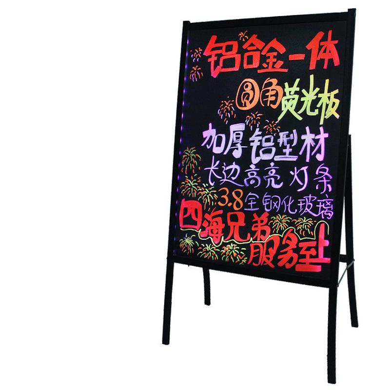摆摊地摊led电子荧光板广告牌黑板展示牌商用写板发光发光广告牌