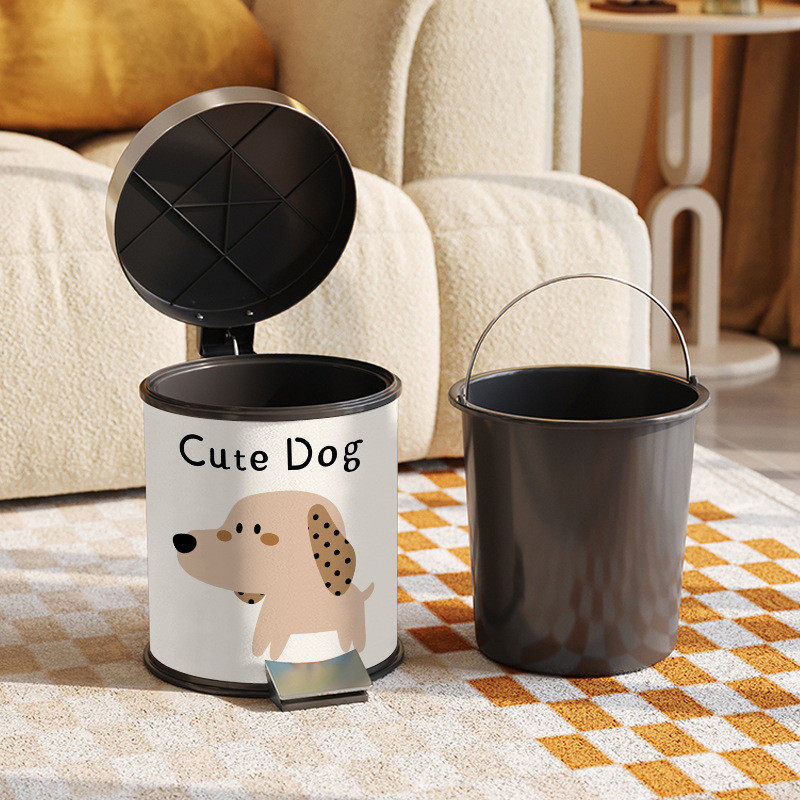 脚踏垃圾桶家用带盖脚踩大容量客厅厨房卫生间卡通大号筒手提代发