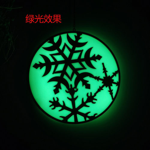 圣诞节新款雪花夜光布置创意铁艺圣诞节氛围装饰道具发光挂饰批发