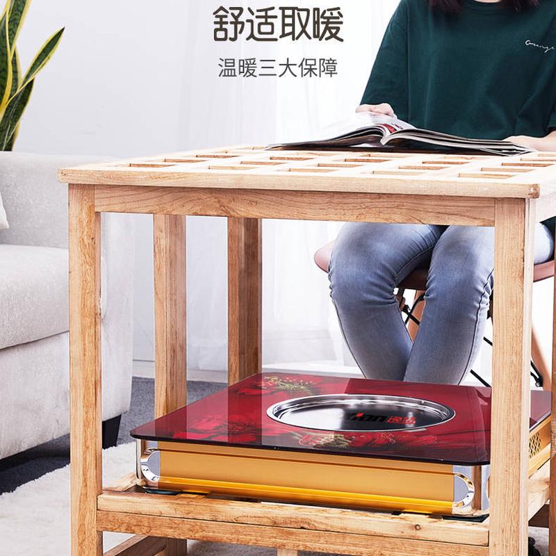 逸贤电火盆客厅遥控加热暖脚取暖器电烤火盆家用恒温炉电暖烤火炉