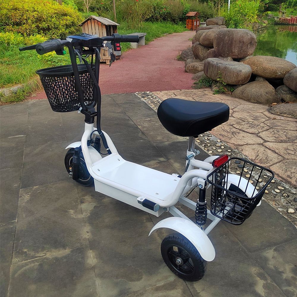 热销电动三轮车出口寸小型代步车10迷你老年三轮休闲车轻便小巧滑