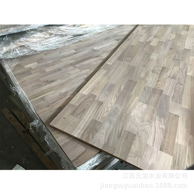 优质北美黑胡桃指体板18mm胡桃木桌面板柜接板胡桃木衣柜门板