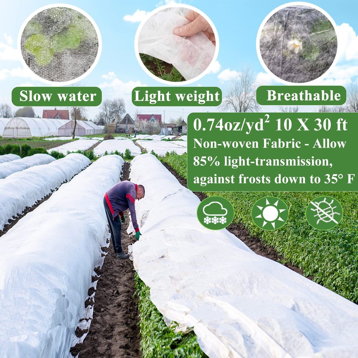 热销plantcovers套装式暖房拼接植物覆盖物防冻套件冬季霜害虫遮