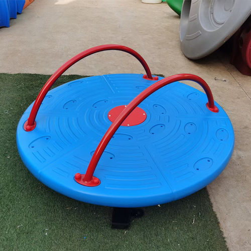 热销儿童户外大型转椅多人旋转塑料转盘铁木马幼儿园小区游乐室外