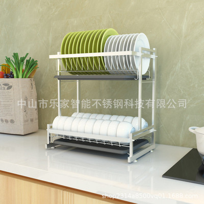 304不锈钢碗碟架厨房用具菜篮锅架置物架可调放锅架子收纳架