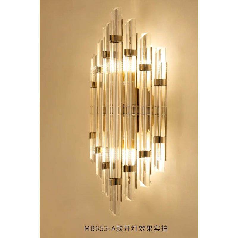 酒店大堂卧室床头法式网红款轻奢水晶现代简约过道客厅背景墙壁灯,家装灯饰光源,壁灯,淘宝优惠券,粉丝福利购,淘宝优惠卷