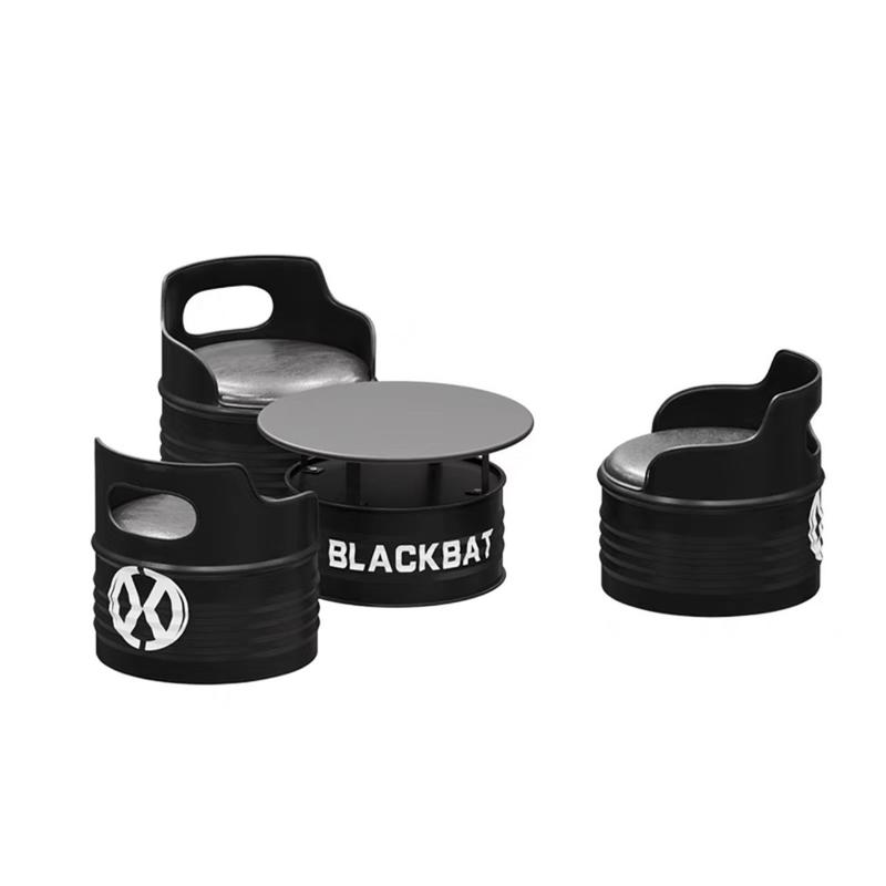 工业风油桶桌椅沙发桌椅组合卡座奶茶店办公室休息区铁艺茶几酒吧