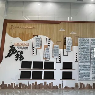 公司员工定制设计企业文化墙风采办公室照片墙3d立体亚克力高级感