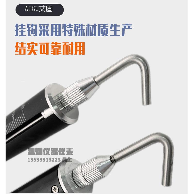 热销艾固测力计弹簧tk-500100020003000拉力计管形双刻度测力棒
