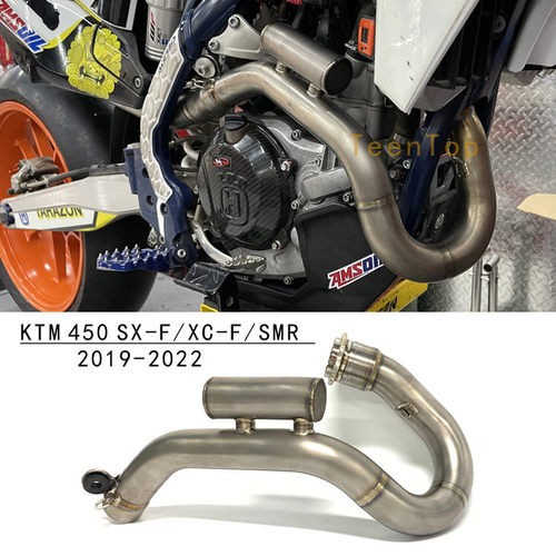 热销越野场地车排气胡斯瓦纳fc450fs450fx450排气管整套钛合金19-