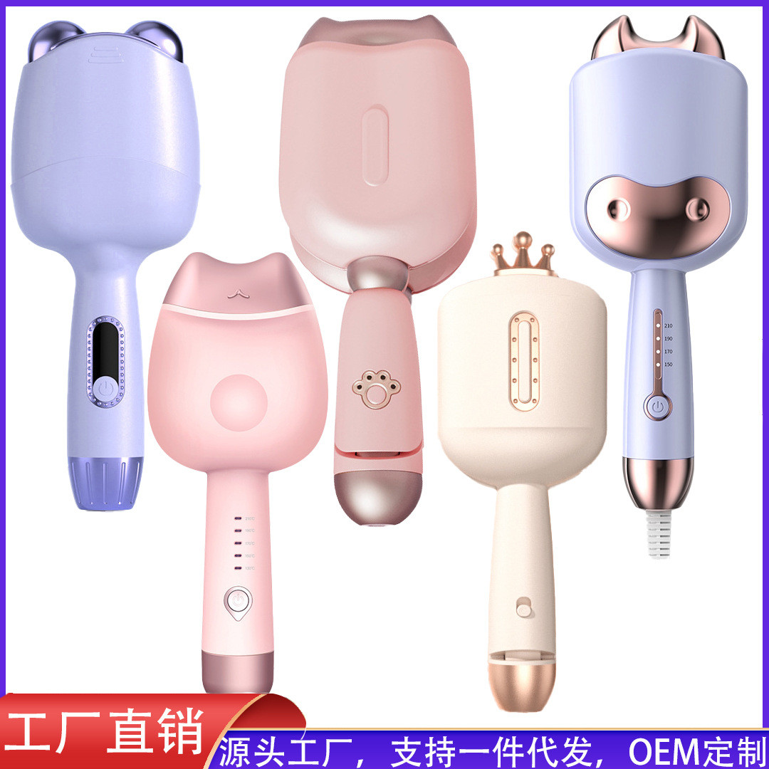 新款猫爪蛋卷头卷发棒学生蛋蛋卷烫发器32mm水蛋卷棒夹板两用神器