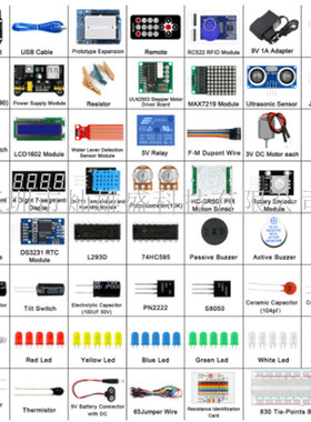 热销适用于unor3入门套件兼容收纳盒送crduino