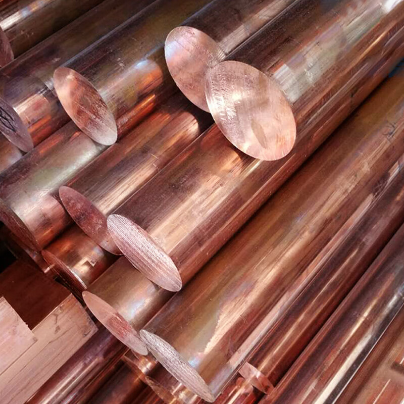 厂家高纯度t2紫铜棒红铜棒实心纯铜棒高导电接地用铜棒供应铜棒