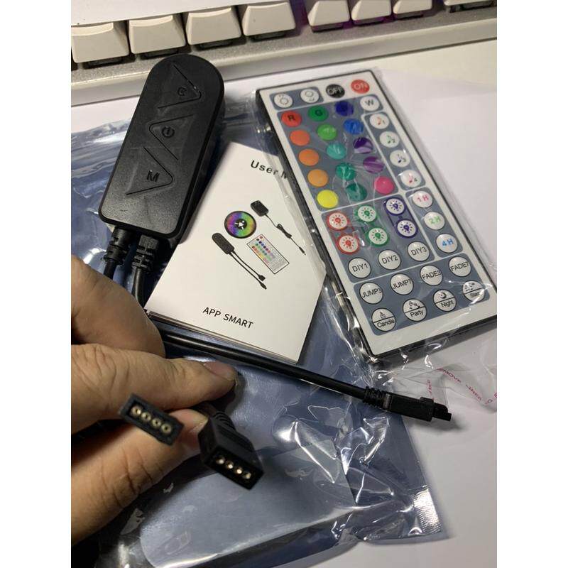 跳舞 声控音乐控制器，5到12V一拖二RGB灯带控制器，带APP