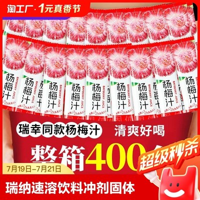 新日期瑞纳速溶浓缩汁杨梅汁饮料冲剂固体果汁粉夏冷水冲泡饮品酸