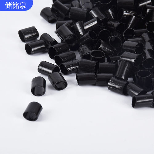 厂家供应5x7pe黑色填充可pe黑色竹炭塑料管管根据客户要求生产