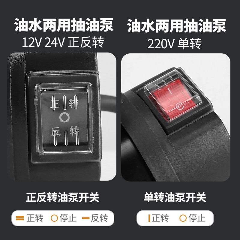 油水两用抽油泵抽水泵12v24v48v60v220v伏浇高压水泵直流菜神器